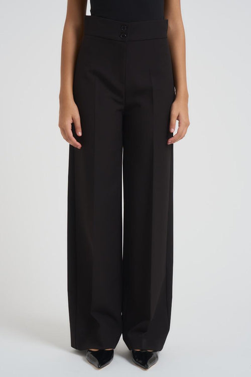 Pantalone donna dritto nero