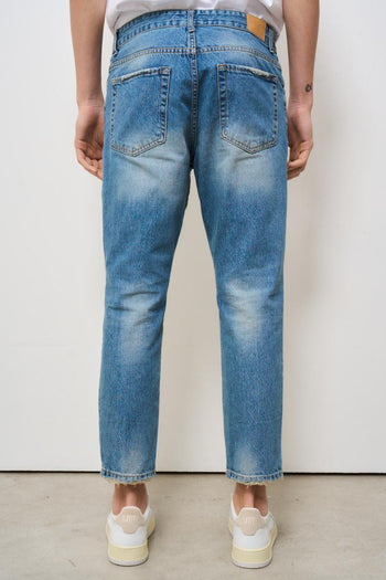 Jeans uomo regular in denim medio - 5