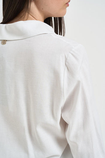 Camicia donna fluida bianca - 5