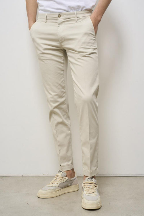 Pantalone uomo chino panna