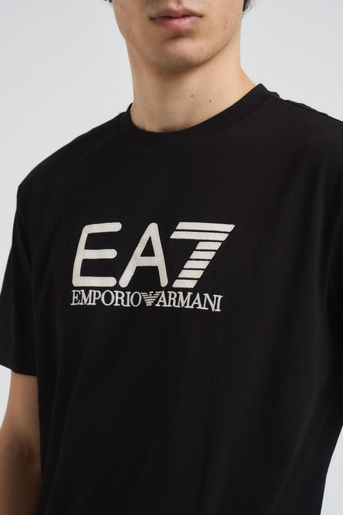 T-shirt uomo girocollo nera - 2