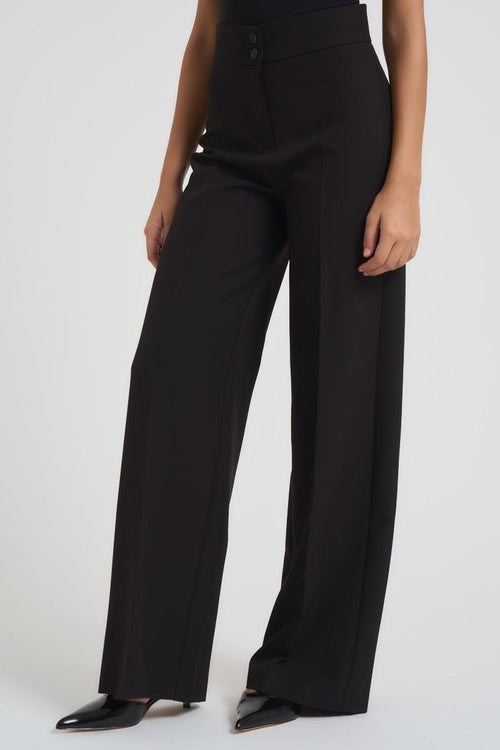 Pantalone donna dritto nero - 2