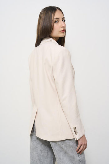 Giacca donna monopetto rosa - 5
