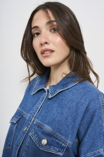 Women's medium denim jacket - 4