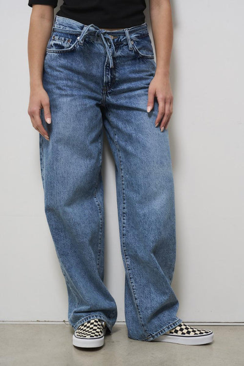 Women's medium denim balloon jeans - 2