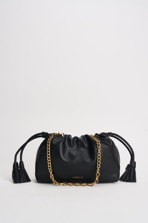 Borsa donna in ecopelle nera