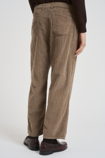 Pantalone uomo a coste fango - 3