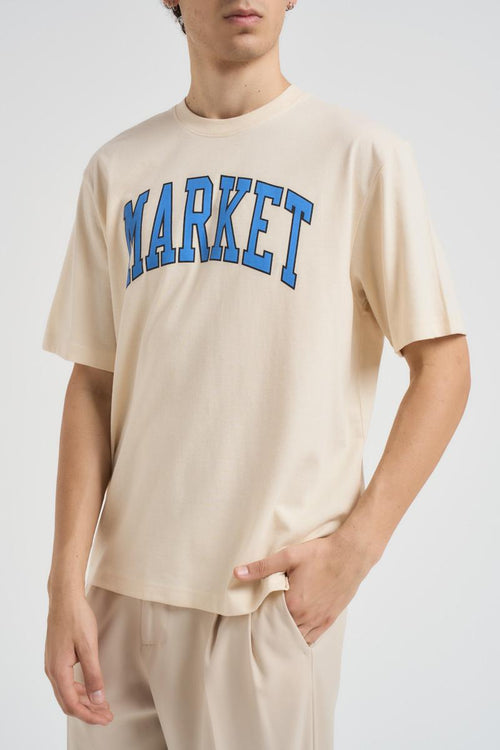T-shirt uomo girocollo panna