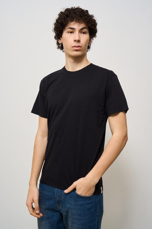 T-shirt uomo girocollo nera