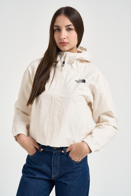 Giubbotto donna cropped bianco