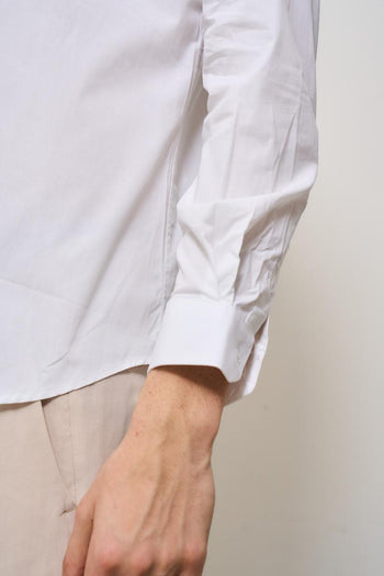 Camicia bianca uomo in cotone - 4