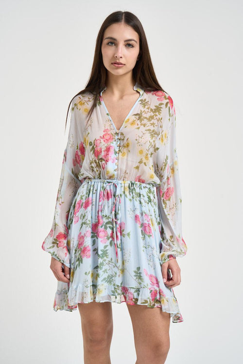 Abito donna corto floreale