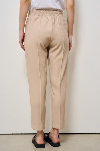 Pantalone donna a sigaretta beige - 4