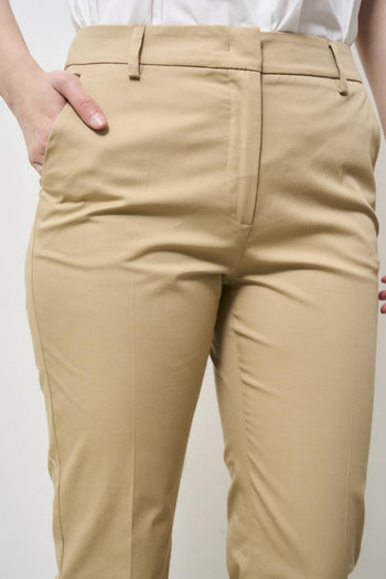 Pantalone donna beige notte a sigaretta - 4