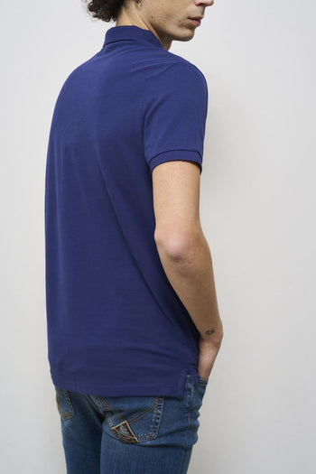 Men's blue polo shirt - 6