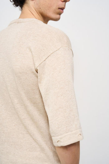 T-shirt uomo girocollo beige - 5