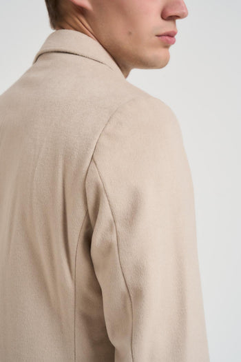 Cappotto uomo monopetto beige - 6