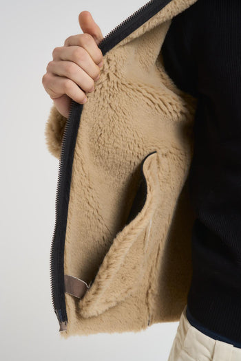 Giubbotto uomo ecomontone marrone - 7