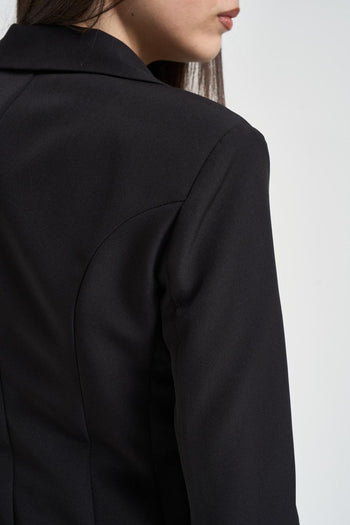 Giacca donna monopetto nera - 5