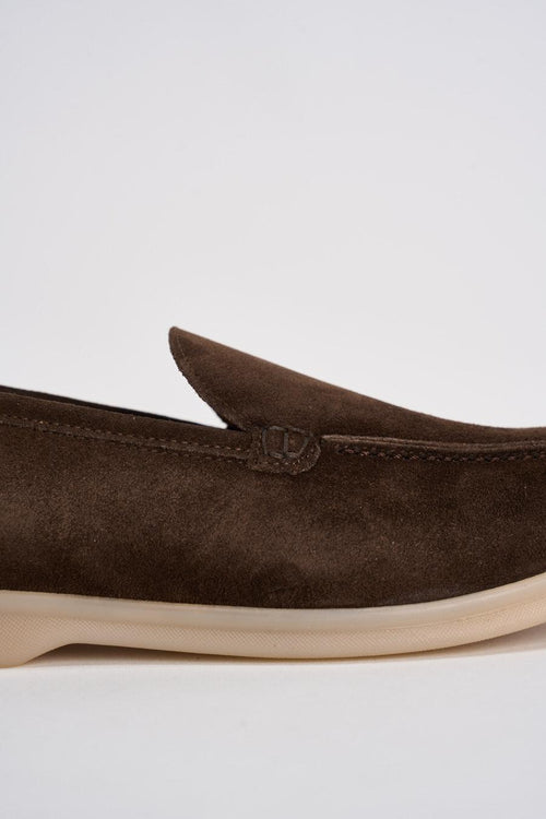 Mocassino uomo in suede testa di moro - 2