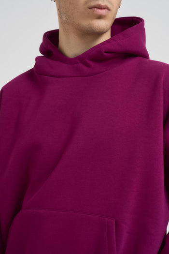 Felpa uomo con cappuccio viola - 3
