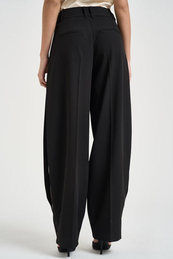 Pantalone donna a palazzo nero - 4