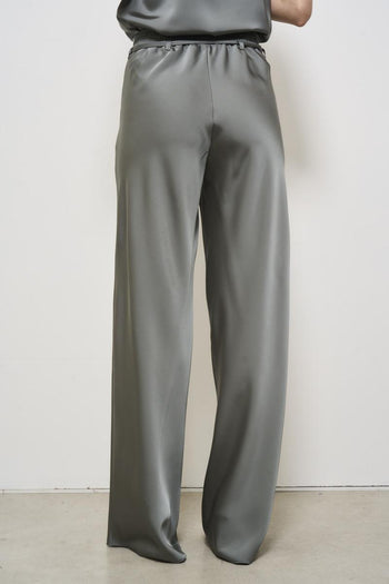Pantalone donna a palazzo grigio - 5