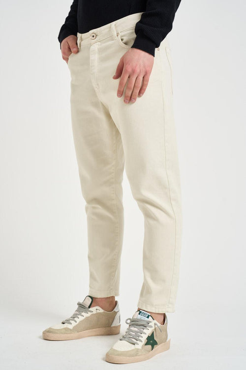 Jeans uomo regular in denim panna - 2