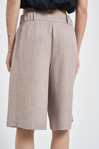 Bermuda donna sartoriali beige - 3