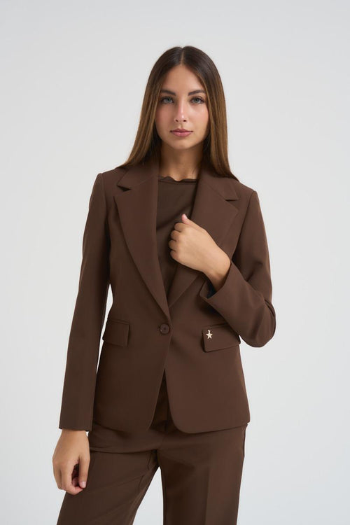 Completo abito donna marrone