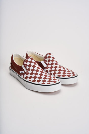 Sneakers uomo Classic slip-on scacchi rossa - 3