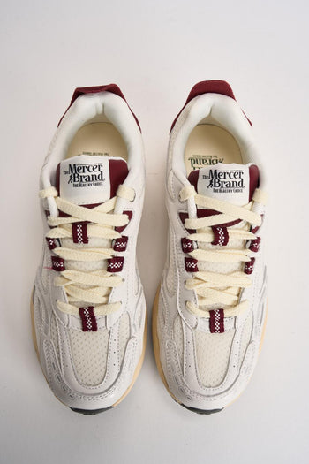 Sneakers donna Rerun bianca e bordeaux - 5
