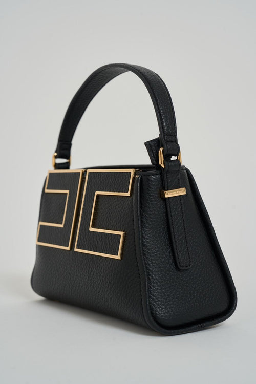 Borsa donna pelle martellata nera - 2