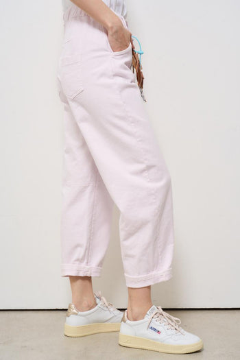 Jeans donna in denim rosa - 5