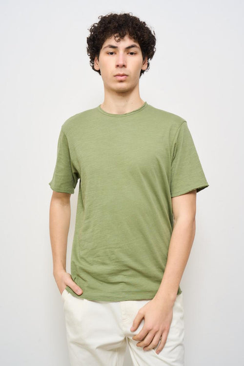 T-shirt uomo girocollo verde