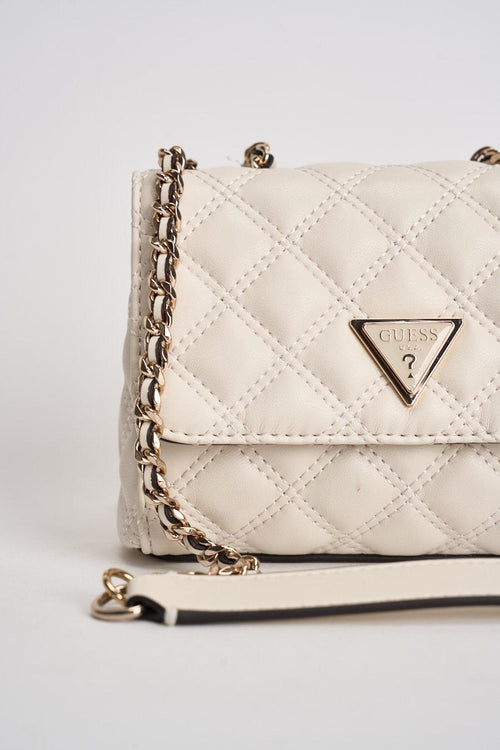 Borsa donna matelassé a tracolla bianca - 2