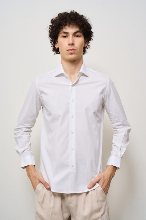 Camicia bianca uomo in cotone - 2