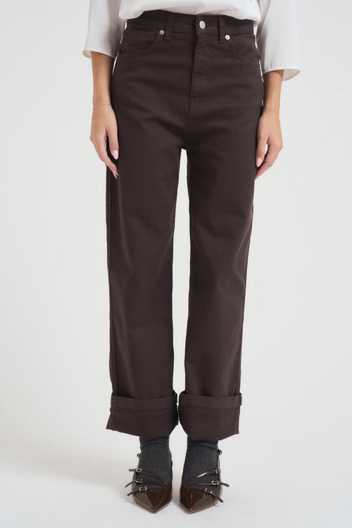 Jeans Kate donna gamba dritta moro