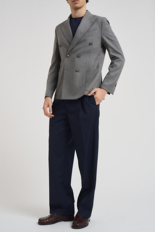 Giacca uomo doppiopetto grigio