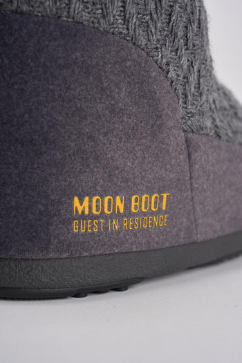Stivale donna da neve in maglia grigio - 7