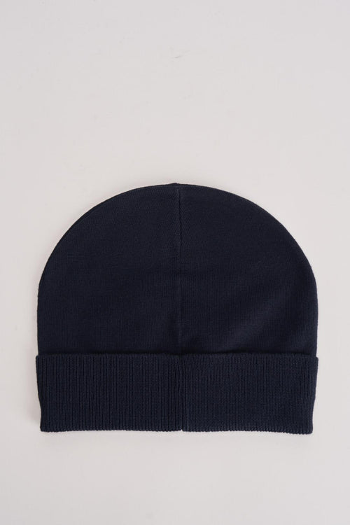 Berretto uomo blu con logo frontale - 2