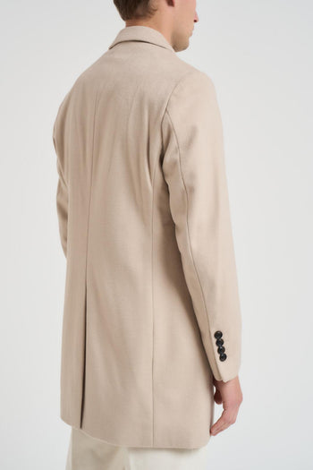 Cappotto uomo monopetto beige - 5