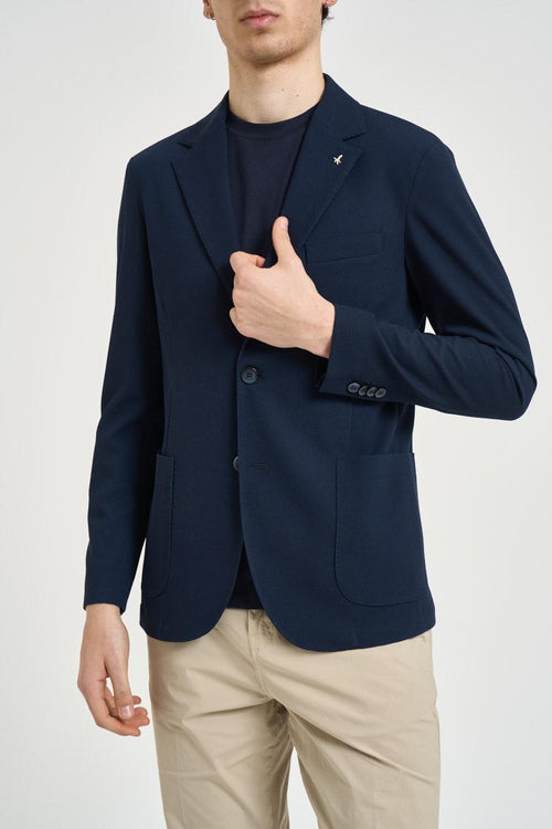 Giacca uomo monopetto blu navy