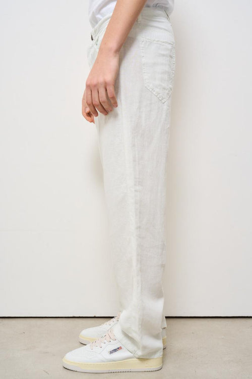 Jeans uomo in denim bianco - 2