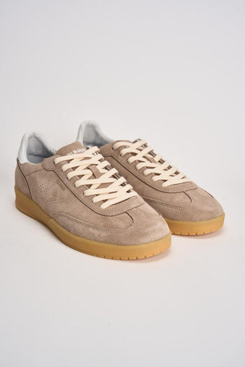 Sneakers donna in suede sabbia - 3