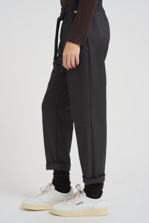 Pantalone donna dritto antracite - 2