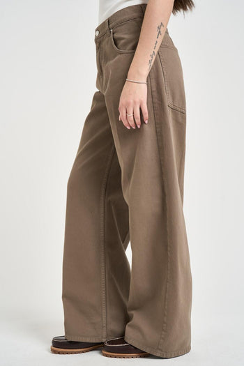Jeans donna Mia in denim marrone - 3