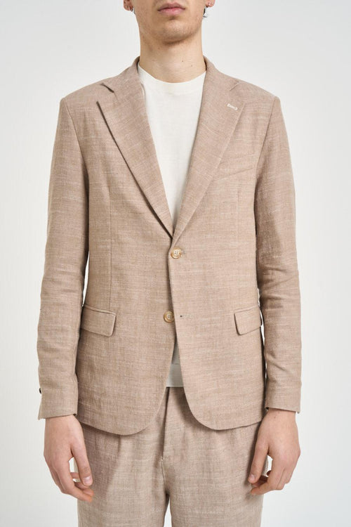 Giacca uomo monopetto beige - 2