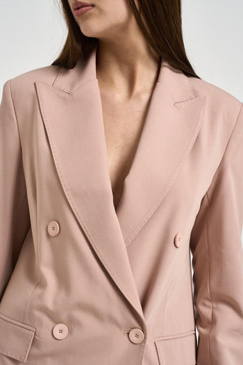 Giacca donna doppiopetto rosa - 3