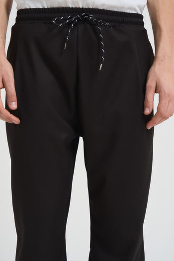 Pantalone uomo con elastico nero - 4